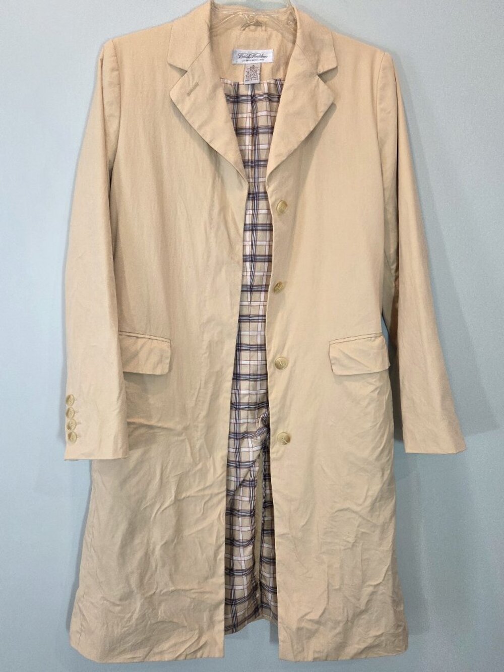 Brooks Brothers Tan Trench Coat Size XS